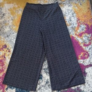 Adrianna Papell Black and White Wide Leg Pants